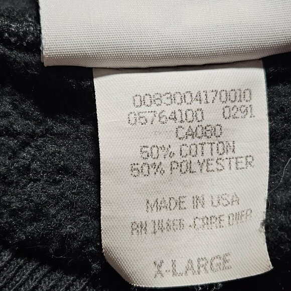 Vintage Lee Embroidered Moon Teddy Bear Sweatshirt Womens Size XL Black - Picture 6 of 6